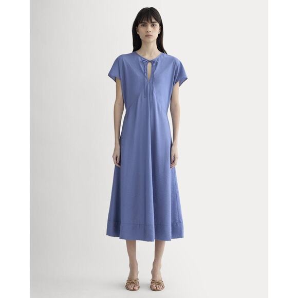 Everlane Women's Keyhole Dress in Blue Dusk, Size 6 - Picture 2 of 2